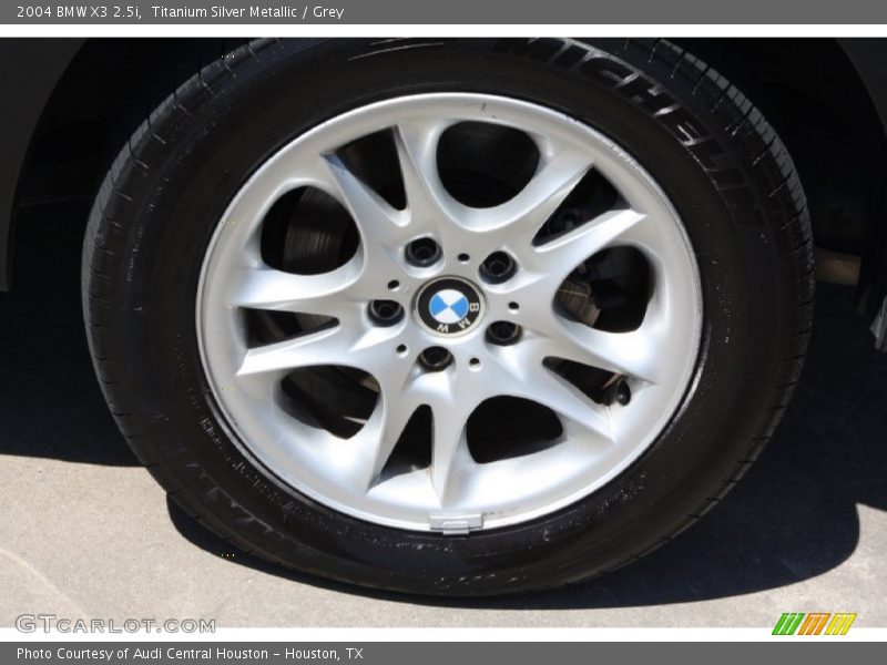 Titanium Silver Metallic / Grey 2004 BMW X3 2.5i