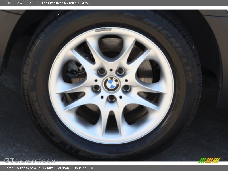 Titanium Silver Metallic / Grey 2004 BMW X3 2.5i