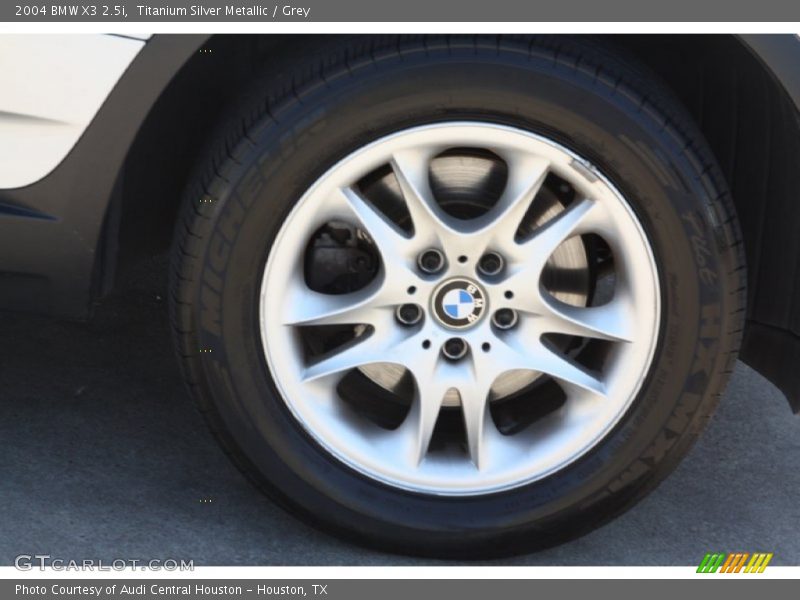 Titanium Silver Metallic / Grey 2004 BMW X3 2.5i