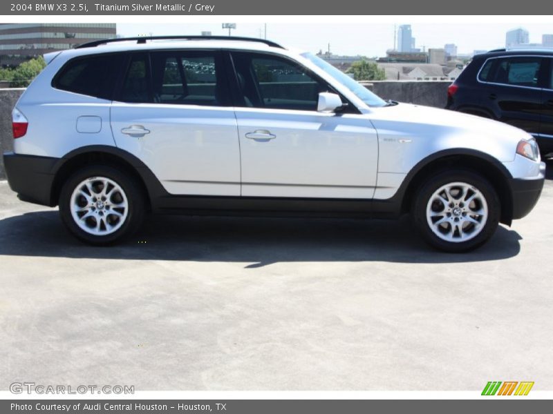 Titanium Silver Metallic / Grey 2004 BMW X3 2.5i