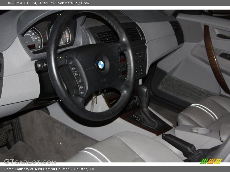 Titanium Silver Metallic / Grey 2004 BMW X3 2.5i