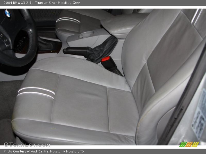 Titanium Silver Metallic / Grey 2004 BMW X3 2.5i