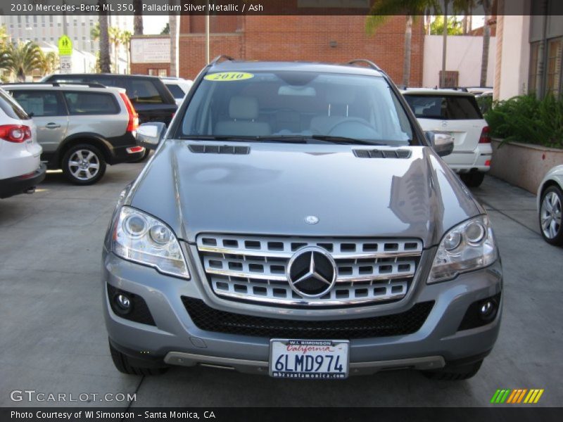 Palladium Silver Metallic / Ash 2010 Mercedes-Benz ML 350