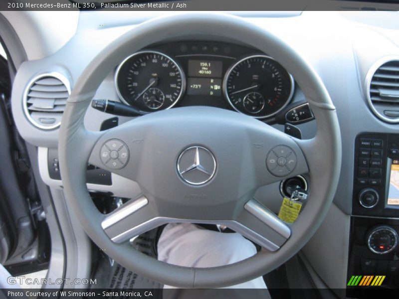 Palladium Silver Metallic / Ash 2010 Mercedes-Benz ML 350