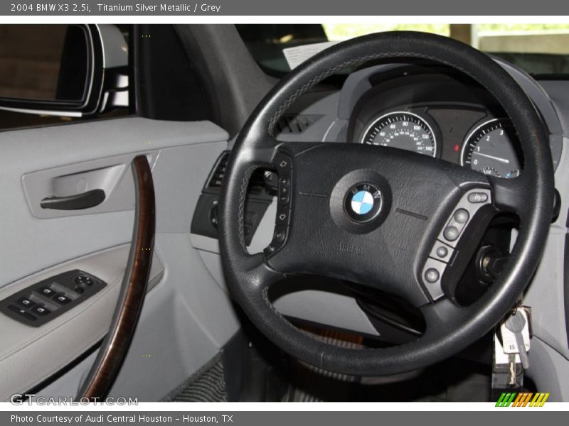 Titanium Silver Metallic / Grey 2004 BMW X3 2.5i