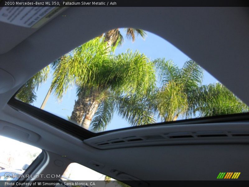Palladium Silver Metallic / Ash 2010 Mercedes-Benz ML 350