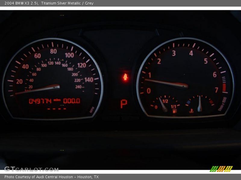 Titanium Silver Metallic / Grey 2004 BMW X3 2.5i