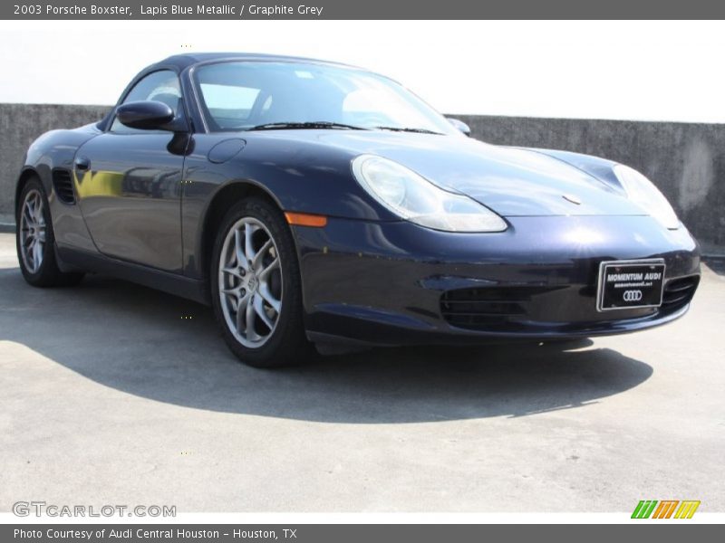 Lapis Blue Metallic / Graphite Grey 2003 Porsche Boxster