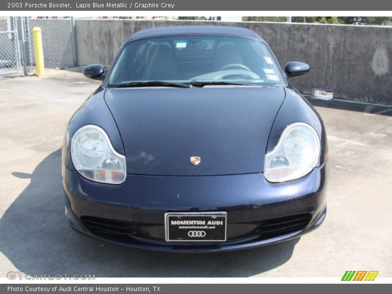 Lapis Blue Metallic / Graphite Grey 2003 Porsche Boxster