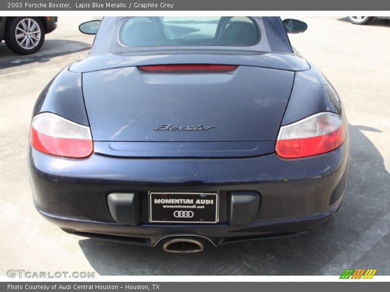 Lapis Blue Metallic / Graphite Grey 2003 Porsche Boxster