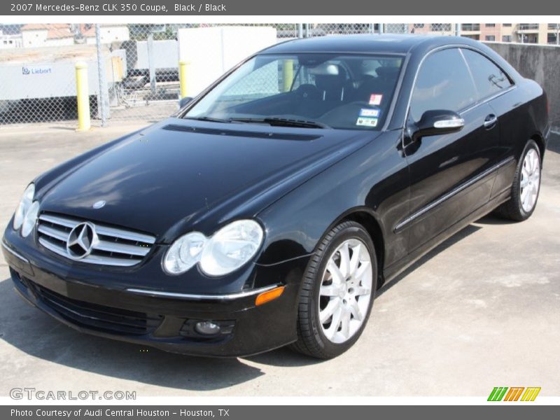 Black / Black 2007 Mercedes-Benz CLK 350 Coupe