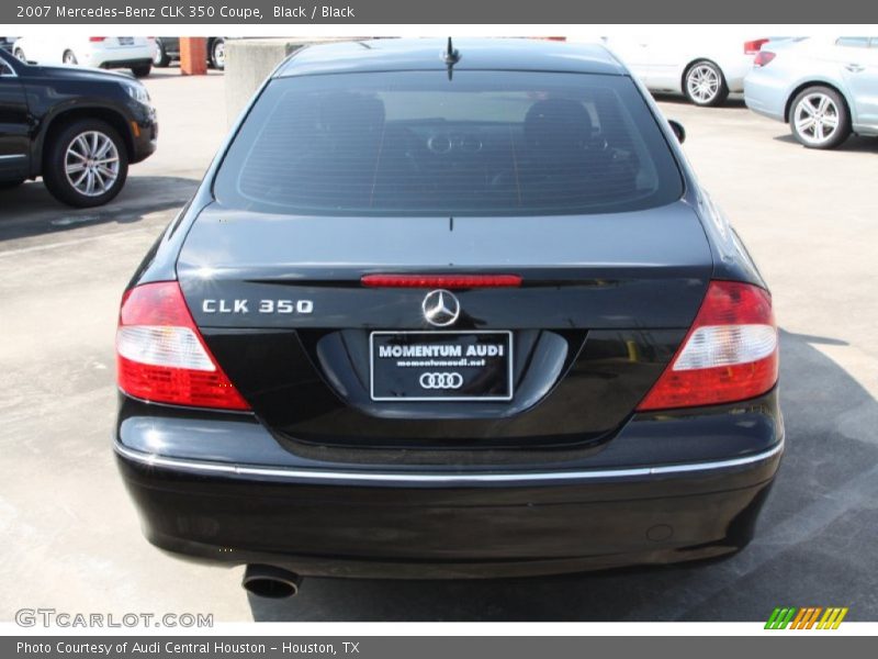 Black / Black 2007 Mercedes-Benz CLK 350 Coupe