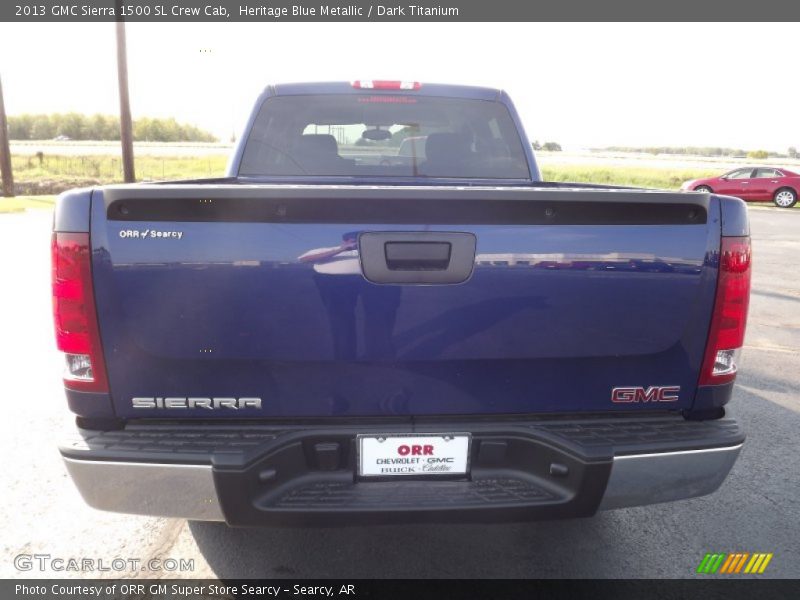 Heritage Blue Metallic / Dark Titanium 2013 GMC Sierra 1500 SL Crew Cab