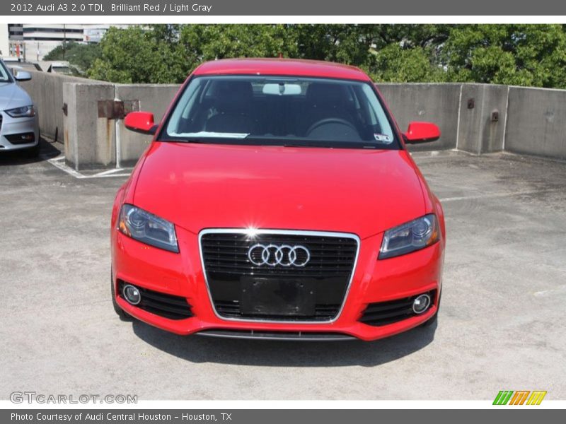 Brilliant Red / Light Gray 2012 Audi A3 2.0 TDI