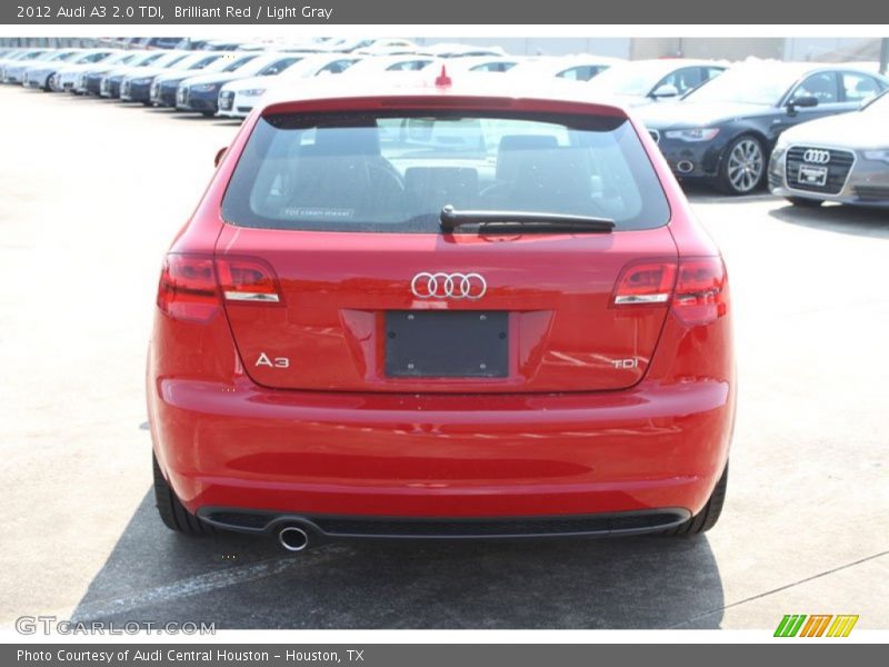 Brilliant Red / Light Gray 2012 Audi A3 2.0 TDI