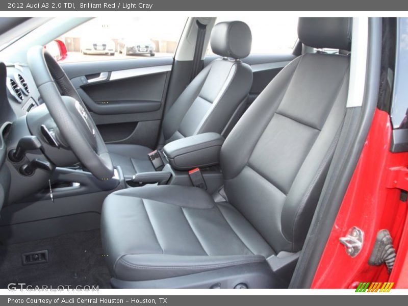 Brilliant Red / Light Gray 2012 Audi A3 2.0 TDI