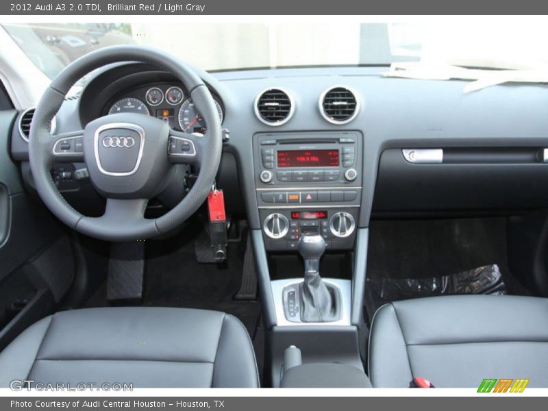 Brilliant Red / Light Gray 2012 Audi A3 2.0 TDI
