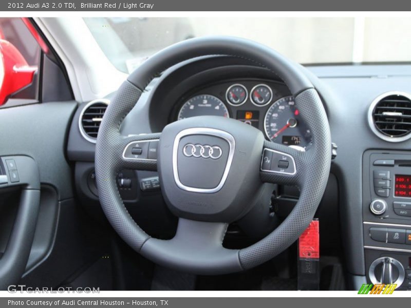 Brilliant Red / Light Gray 2012 Audi A3 2.0 TDI