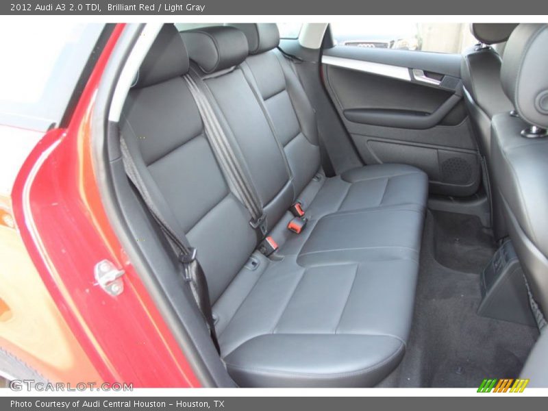 Brilliant Red / Light Gray 2012 Audi A3 2.0 TDI