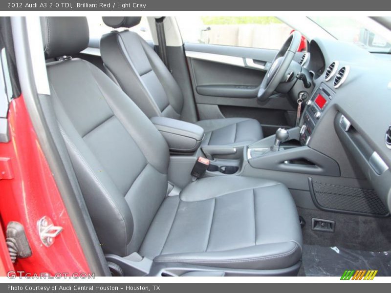 Brilliant Red / Light Gray 2012 Audi A3 2.0 TDI