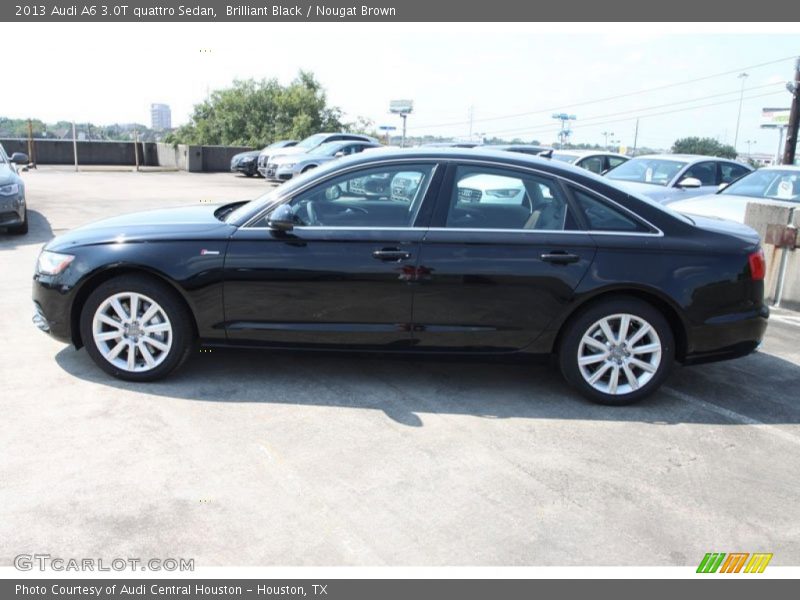 Brilliant Black / Nougat Brown 2013 Audi A6 3.0T quattro Sedan