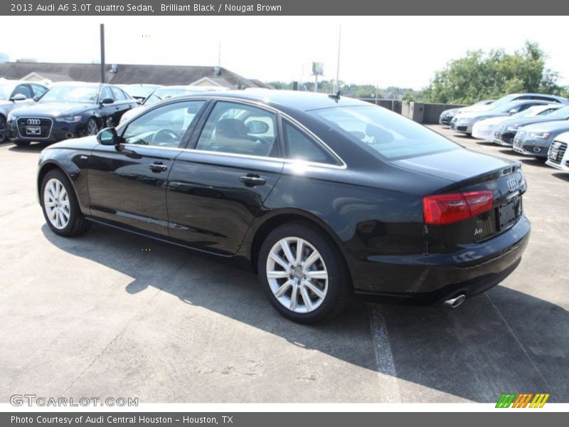 Brilliant Black / Nougat Brown 2013 Audi A6 3.0T quattro Sedan