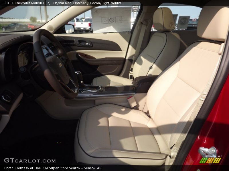 Crystal Red Tintcoat / Cocoa/Light Neutral 2013 Chevrolet Malibu LTZ