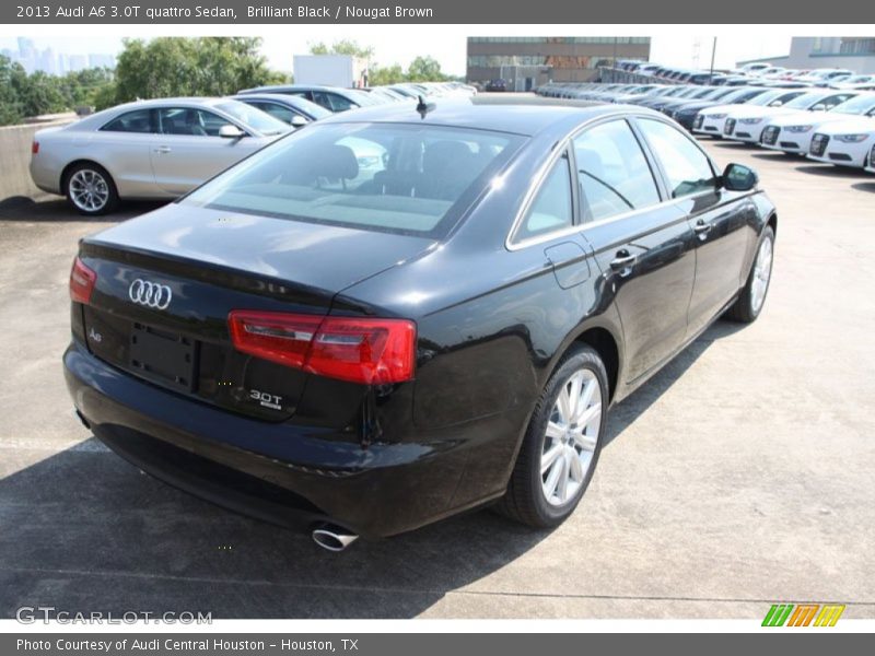 Brilliant Black / Nougat Brown 2013 Audi A6 3.0T quattro Sedan