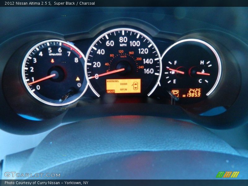 Super Black / Charcoal 2012 Nissan Altima 2.5 S