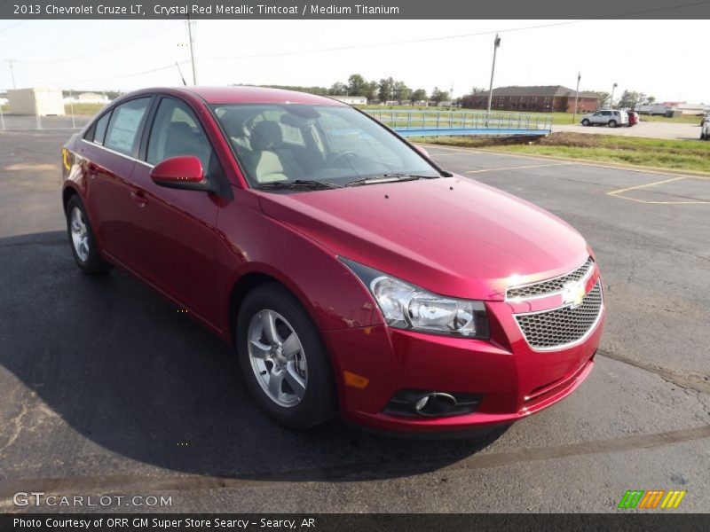 Crystal Red Metallic Tintcoat / Medium Titanium 2013 Chevrolet Cruze LT