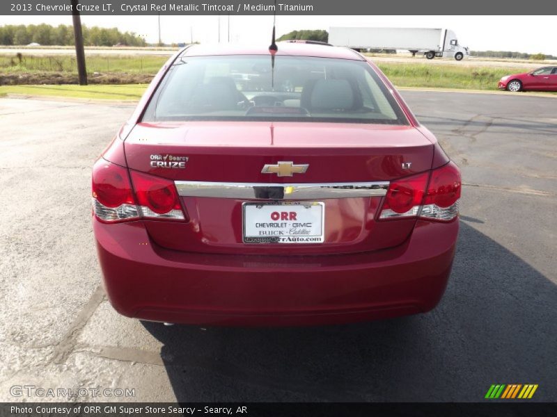 Crystal Red Metallic Tintcoat / Medium Titanium 2013 Chevrolet Cruze LT
