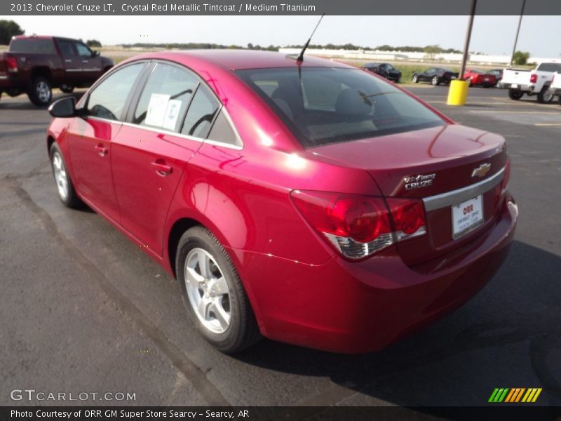Crystal Red Metallic Tintcoat / Medium Titanium 2013 Chevrolet Cruze LT