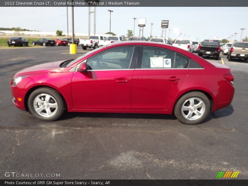 Crystal Red Metallic Tintcoat / Medium Titanium 2013 Chevrolet Cruze LT