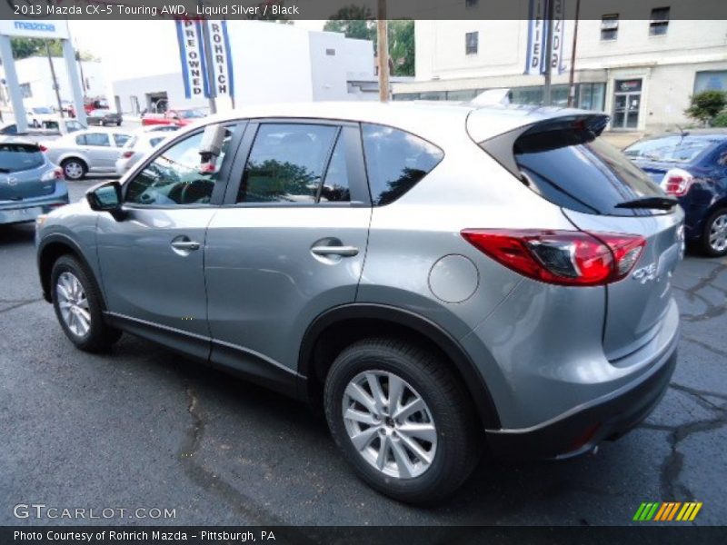 Liquid Silver / Black 2013 Mazda CX-5 Touring AWD