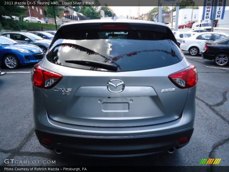 Liquid Silver / Black 2013 Mazda CX-5 Touring AWD