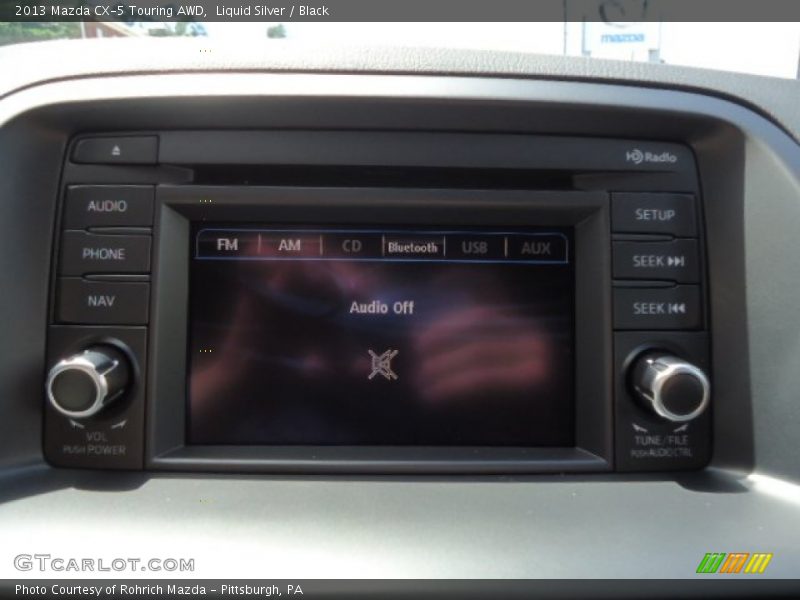 Liquid Silver / Black 2013 Mazda CX-5 Touring AWD