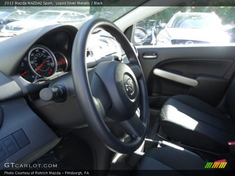 Liquid Silver Metallic / Black 2013 Mazda MAZDA2 Sport
