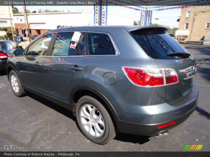 Dolphin Gray Mica / Black 2012 Mazda CX-9 Touring AWD