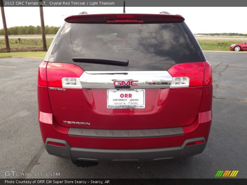 Crystal Red Tintcoat / Light Titanium 2013 GMC Terrain SLT