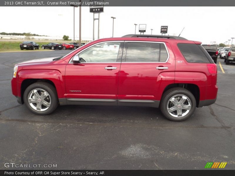 Crystal Red Tintcoat / Light Titanium 2013 GMC Terrain SLT