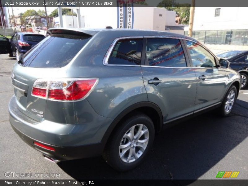 Dolphin Gray Mica / Black 2012 Mazda CX-9 Touring AWD
