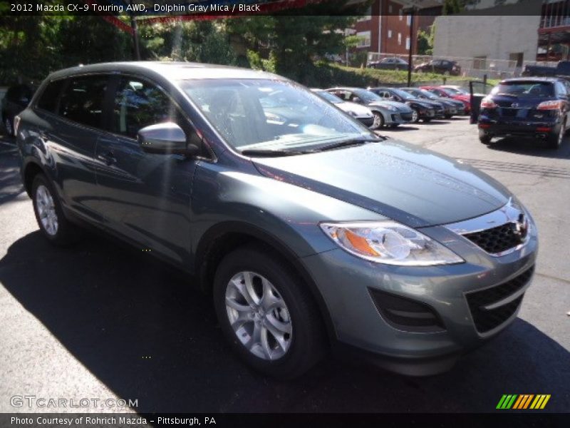 Dolphin Gray Mica / Black 2012 Mazda CX-9 Touring AWD