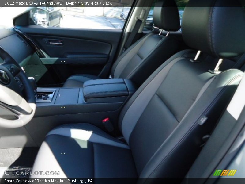 Dolphin Gray Mica / Black 2012 Mazda CX-9 Touring AWD