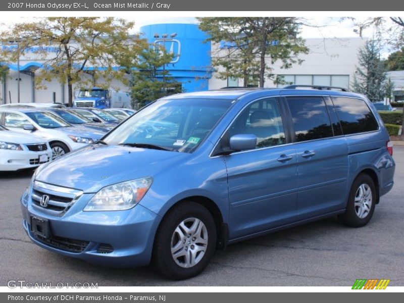 Ocean Mist Metallic / Gray 2007 Honda Odyssey EX-L