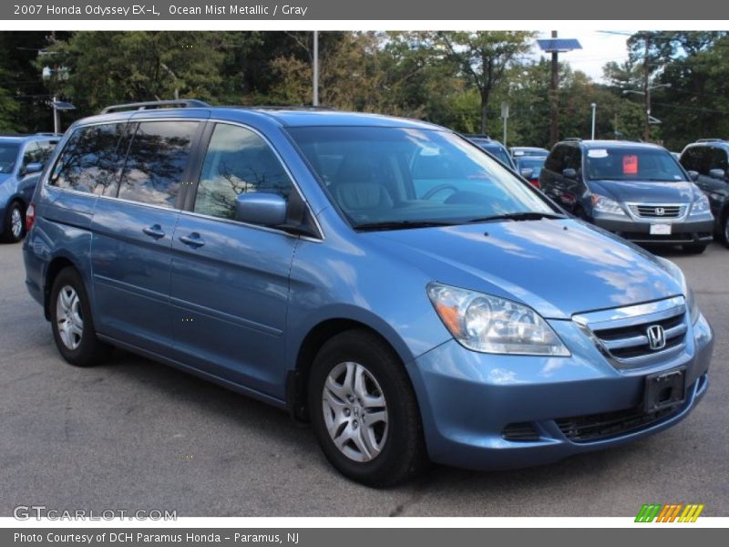 Ocean Mist Metallic / Gray 2007 Honda Odyssey EX-L