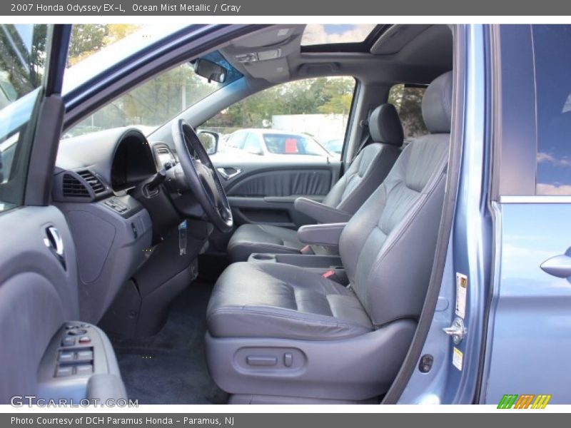 Ocean Mist Metallic / Gray 2007 Honda Odyssey EX-L