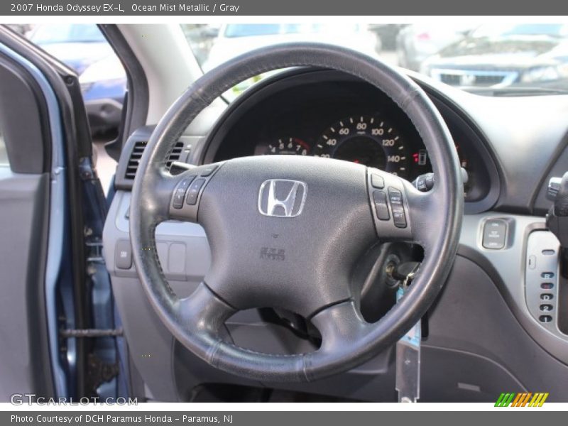 Ocean Mist Metallic / Gray 2007 Honda Odyssey EX-L