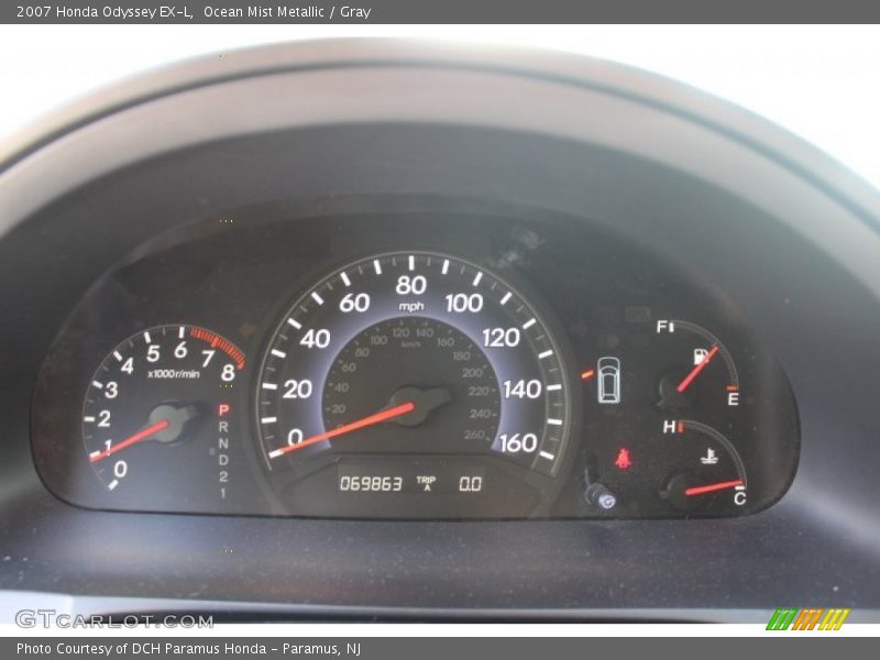 Ocean Mist Metallic / Gray 2007 Honda Odyssey EX-L