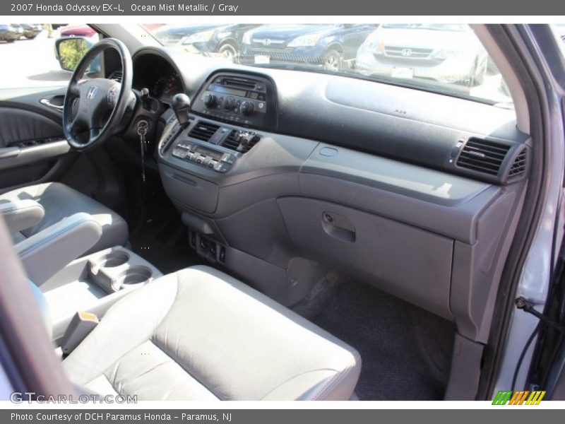 Ocean Mist Metallic / Gray 2007 Honda Odyssey EX-L