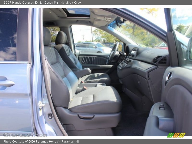 Ocean Mist Metallic / Gray 2007 Honda Odyssey EX-L